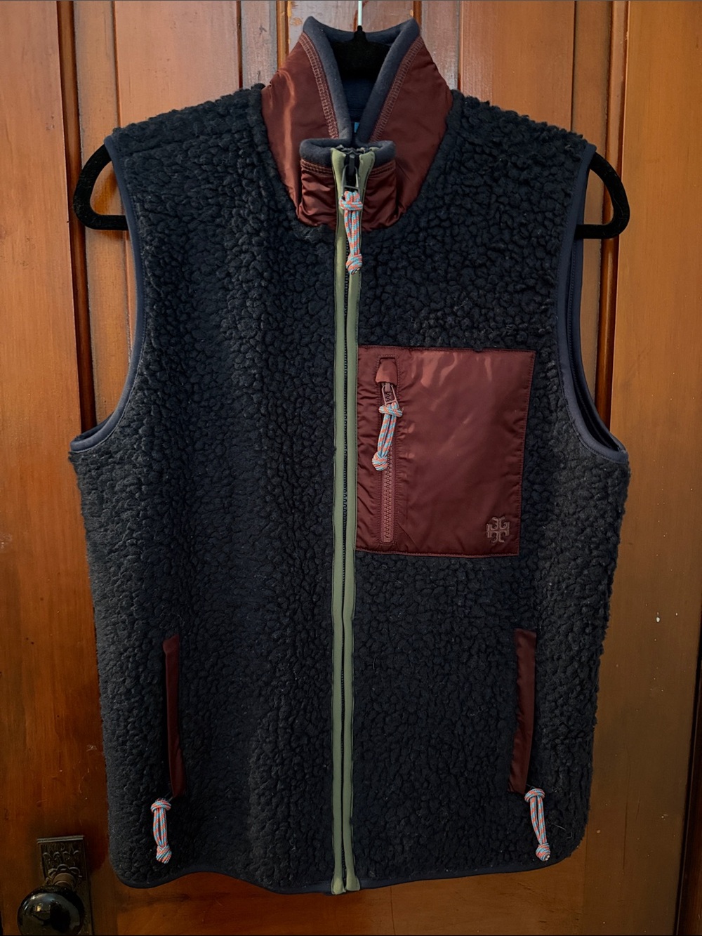 Tory Sport by Tory Burch Fleece Sherpa Retro Vest
